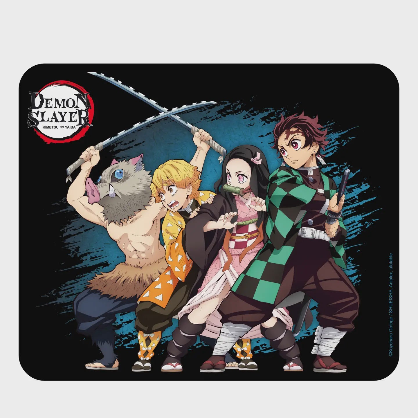 Demon Slayer Main Characters Square Mousepad 8