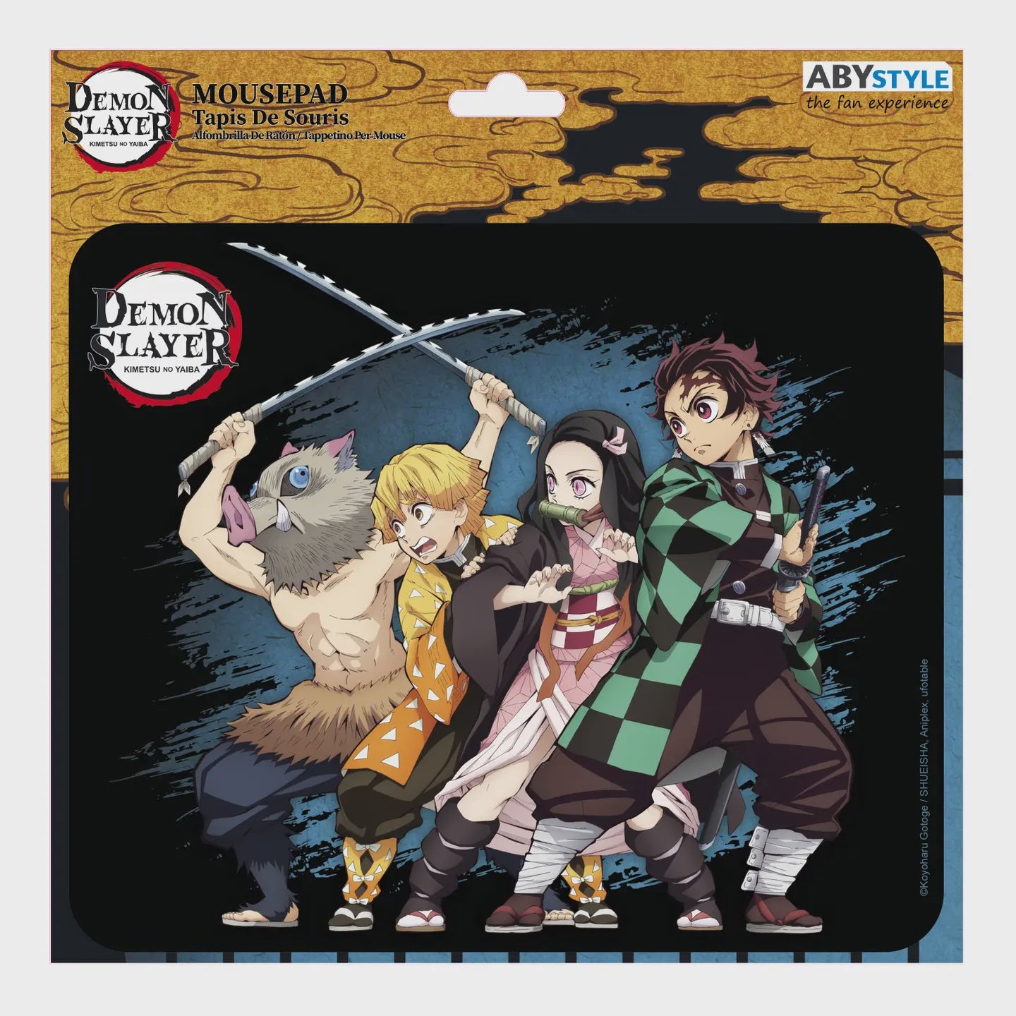 Demon Slayer Main Characters Square Mousepad 8