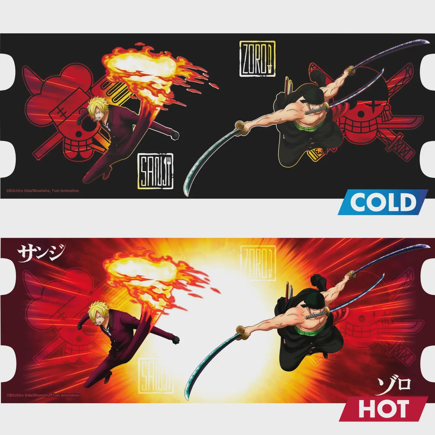 One Piece  Heat Change Mug Zoro  Sanji 16 Oz