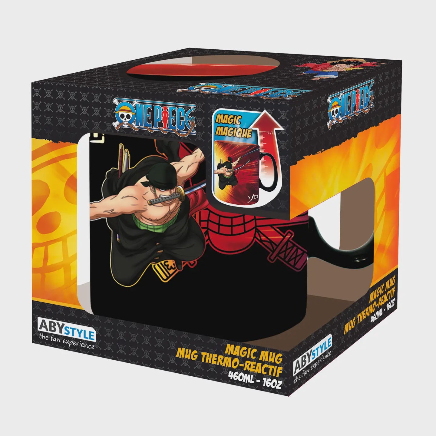 One Piece  Heat Change Mug Zoro  Sanji 16 Oz