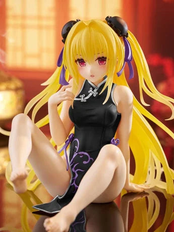 To Love-Ru Darkness Desktop Cute Figure - Golden Darkness (Versión Vestido Chino) Renovación