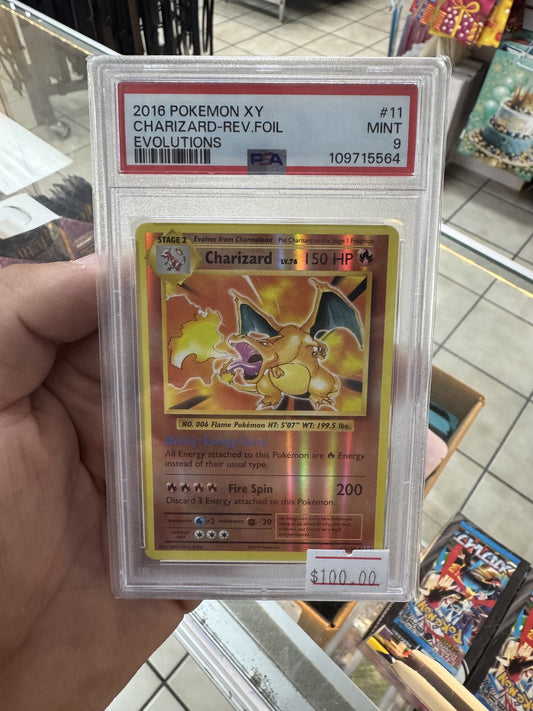 Charizard Revfoil 11 Psa 9