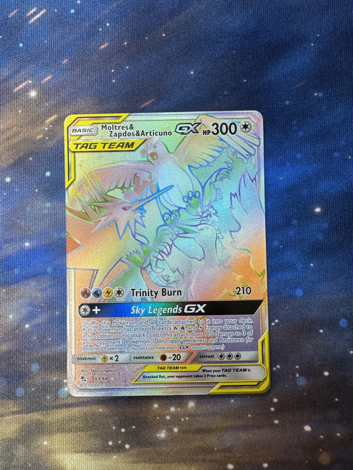 Moltres  Zapdos  Articuno Gx Secret  6968