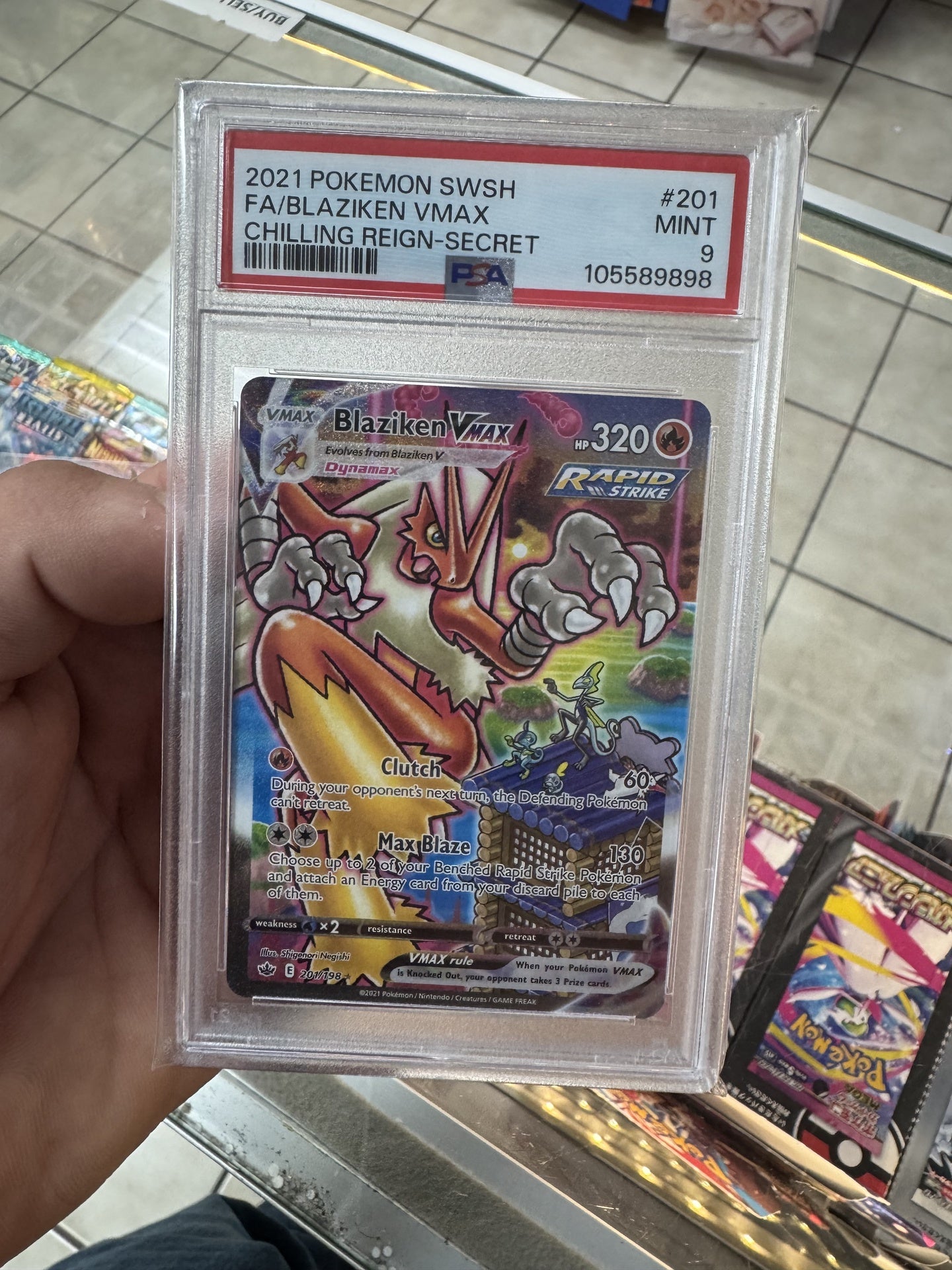 Blaziken Vmax Psa 9