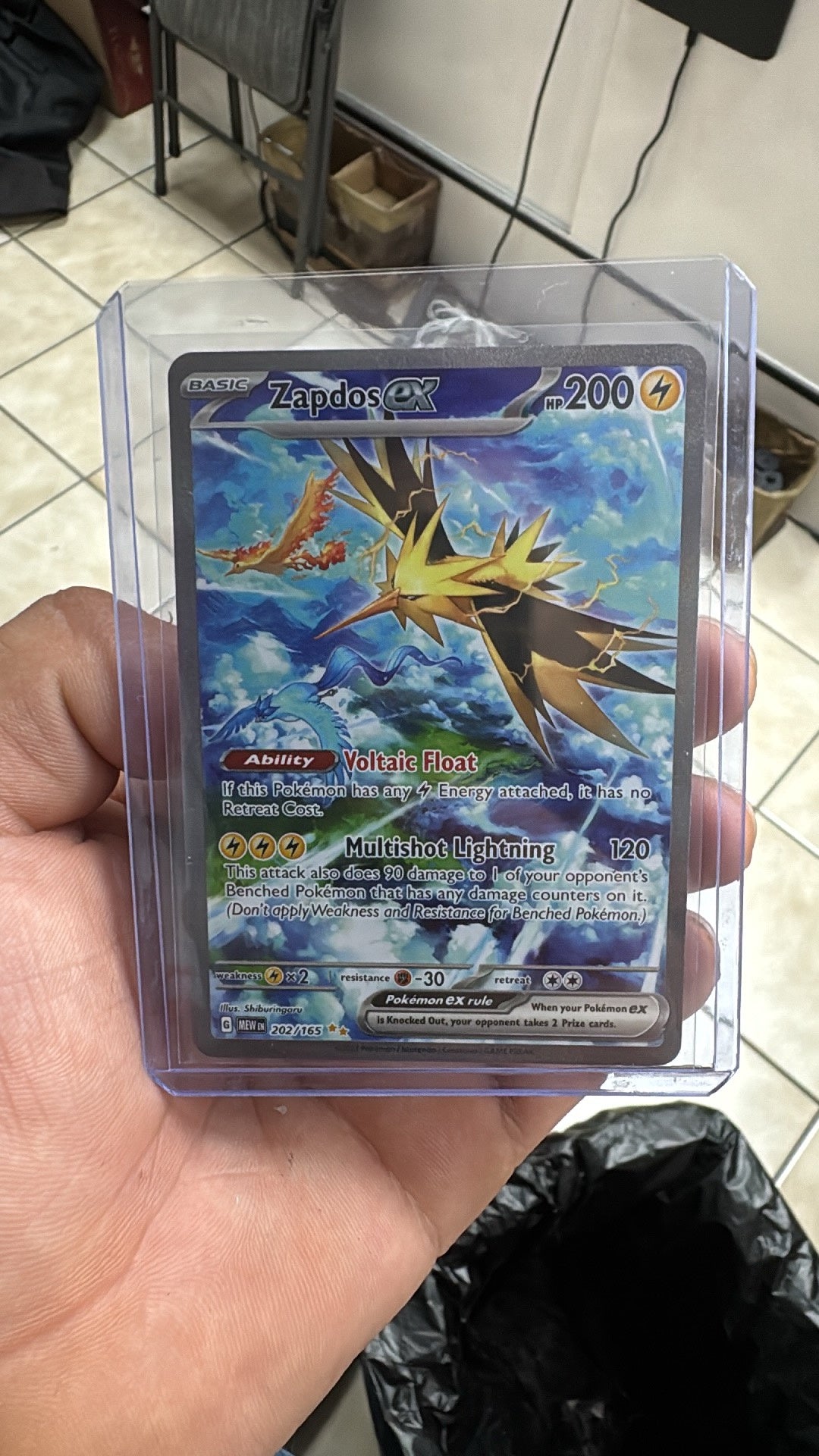 Zapdos Ex  Near Mint 202