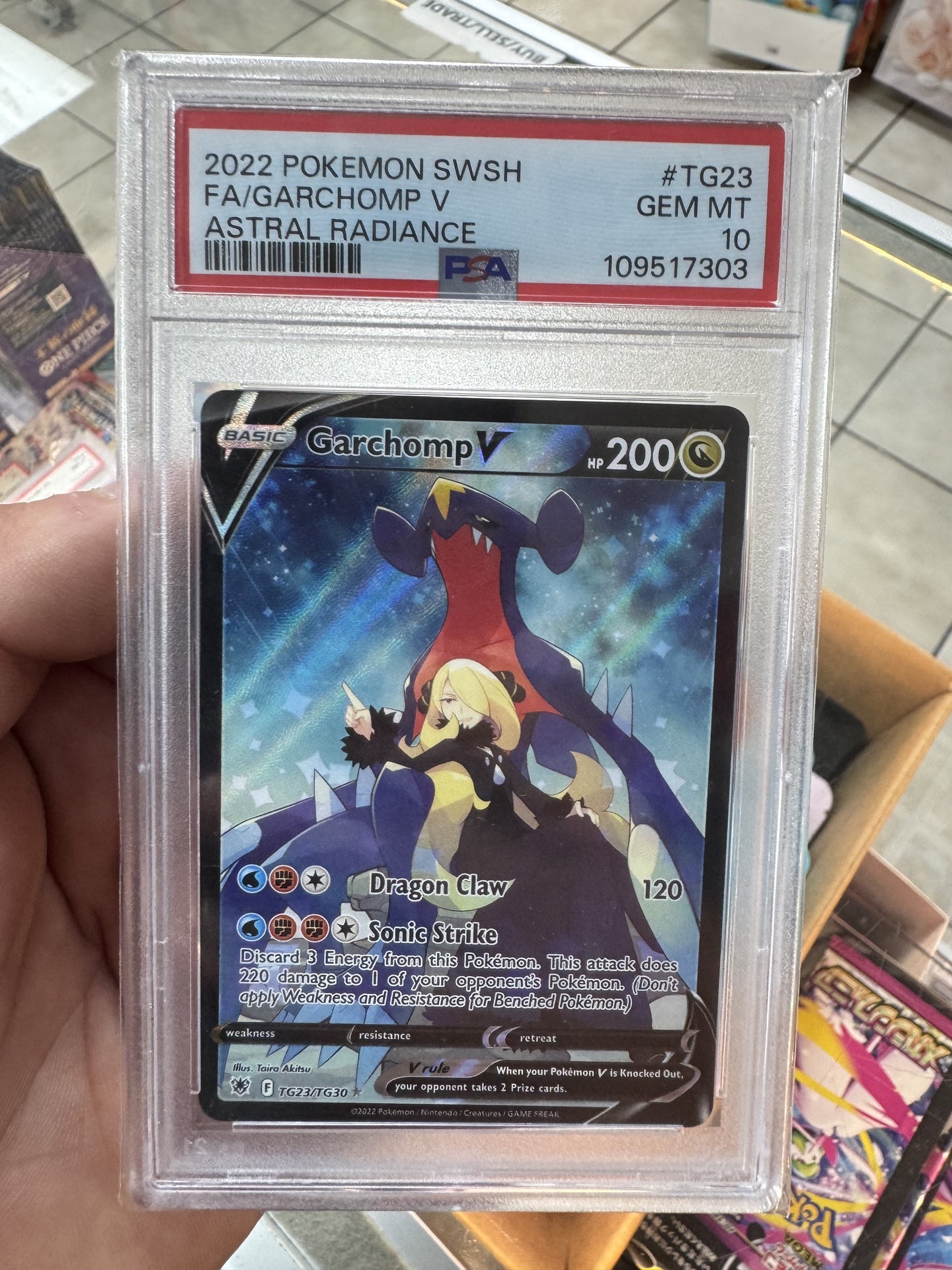 Garchomp V Tg23  Psa 10