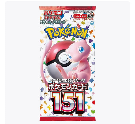 Pokemon Card 151 Booster Pack   Sv2A Pokemon Card 151 Sv2A