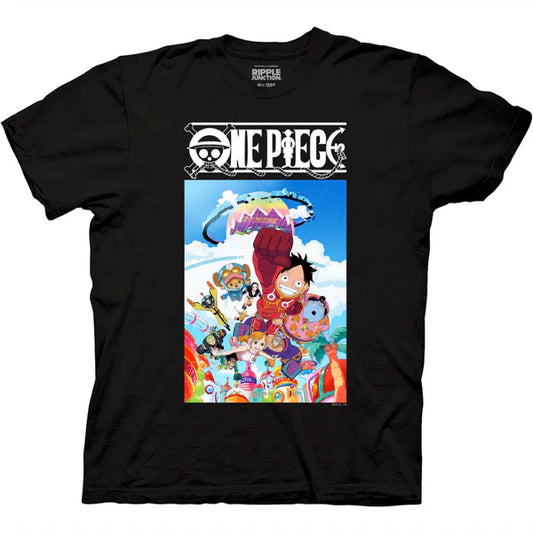 One Piece Egg Head Island Group Artwork T-Shirt