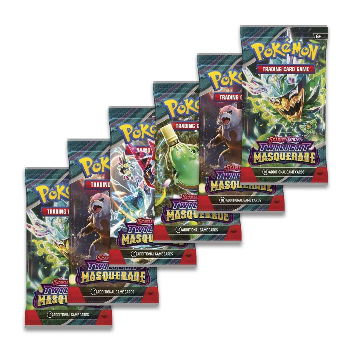 Pokemon Tcg   Scarlet  Violet Twilight Masquerade Booster Bundle 6 Packs