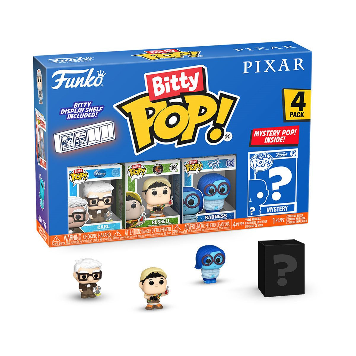 Pixar Bitty Pop Mini Figure 4 Pack