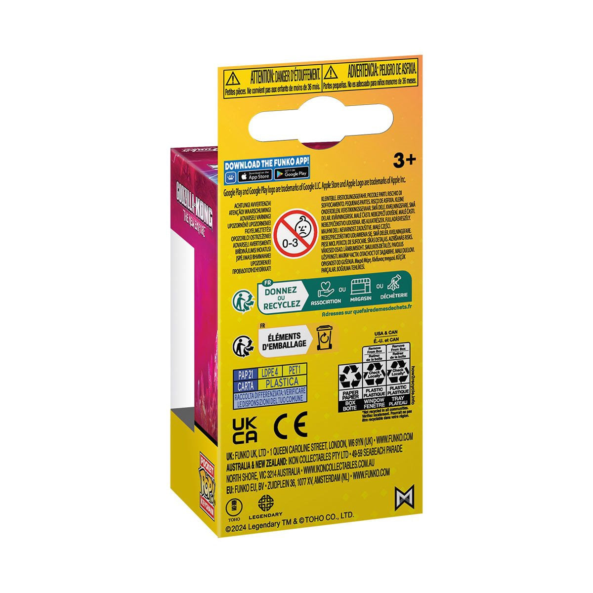 Godzilla X Kong The New Empire Kong With Mechanical Arm Funko Pocket Pop