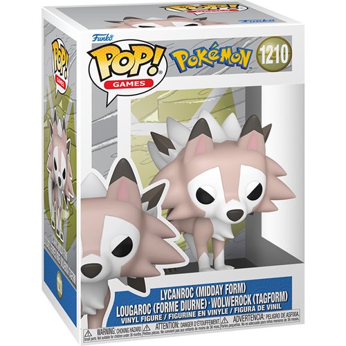 Pokemon Lycanroc (Midday Form) Funko Pop! Vinyl Figure #1210
