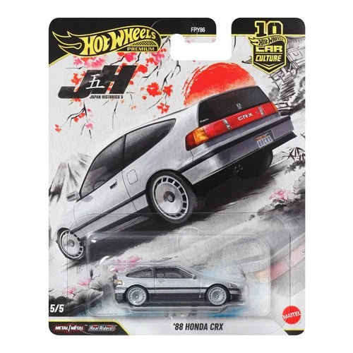 Hot Wheels Car Culture Japan Historics 88 Honda Crx Premium 1:64 Vehicle