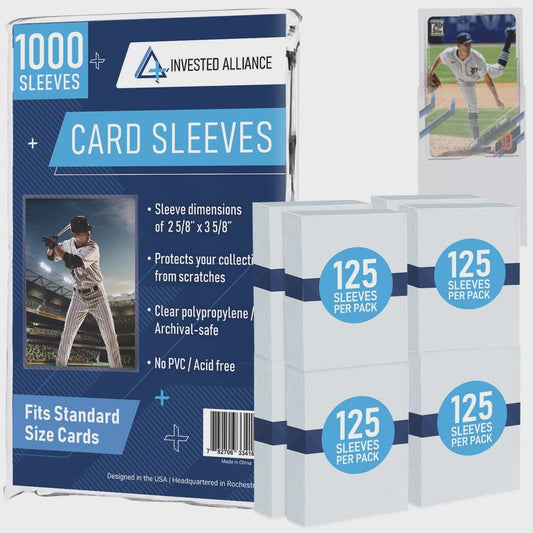 1000 Pack   Standard Size Penny Sleeves