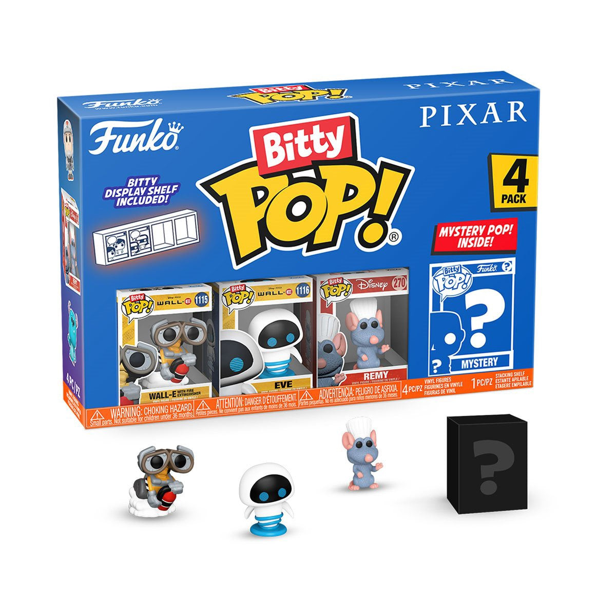 Pixar Bitty Pop Mini Figure 4 Pack