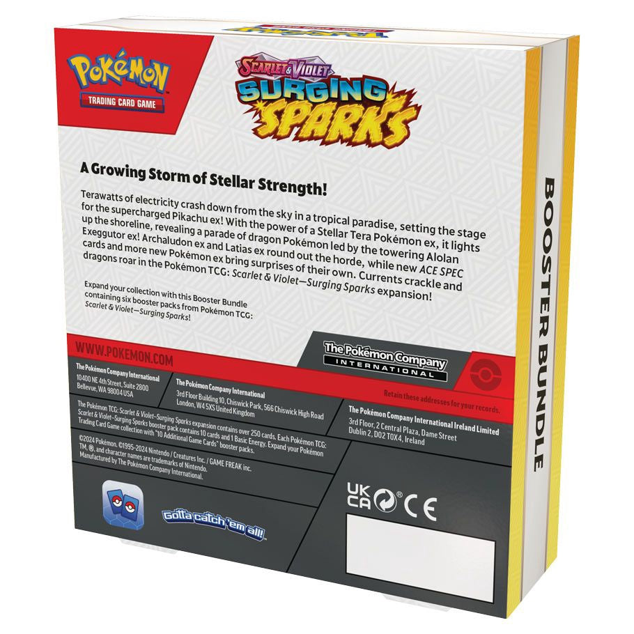Pokemon Tcg Scarlet  Violet 8 Surging Sparks Booster Bundle