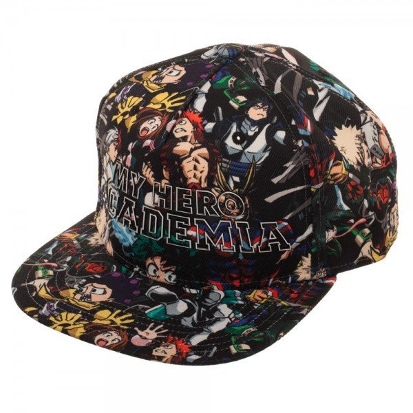 My Hero Academia Character Aop Flat Bill Snapback